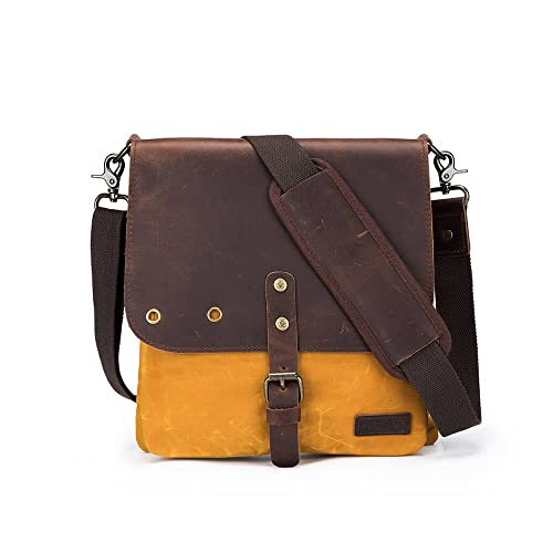 Della Q 99618 Saddlebag, Canvas, Mustard, Einheitsgröße von Della Q