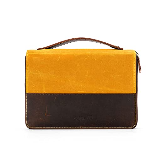 Della Q 99637 Canvas Portfolio, Mustard, Einheitsgröße von Della Q