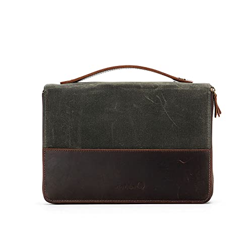 Della Q 99638 Canvas Portfolio, Olive, Einheitsgröße von della Q