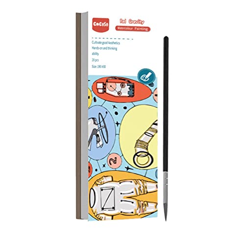 Gouache Doodle Bilderbuch | Kinder zeichnen Lichtfarbe Gouache Doodle Bilderbuch | 6 Stil Reise Tasche Aquarell Malerei Buch Magisches Aquarell Buch für Kinder Huiba von delr