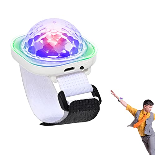 Magische Kugel Licht, Sound Aktivierte LED Bühne Licht Uhr, Wiederaufladbares USB Armband für Zuhause und Auto, Batteriebetriebene Partyartikel Delr von delr