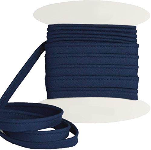 designers-factory Paspelband Baumwolle - Einfach zu nähen und ideal zum Veredeln Ihrer Kreationen. (Um 10 Meter, Navyblau) von designers-factory