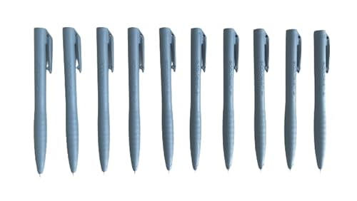 Kugelschreiber, mit Clip, detektierbar, nicht einziehbare starre Mine, Metall- und X-Ray- detektierbar (Blau), Multipack (50/25 Stück) (25) von detektierbar.de