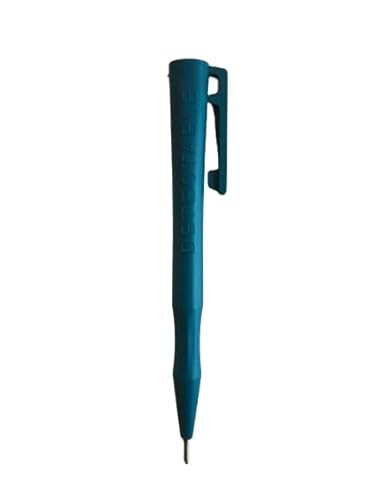 detektierbarer Kugelschreiber HD, detektierbar, feststehende Mine, mit Clip, detectable pen (Blau, 10, stück) von detektierbar.de