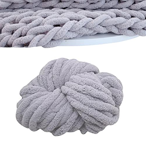 dewdat Chenille Chunky Wolle Garn, Super Weiche Grobe Wolle Strickdecke Handwerk Handstricken Chenille Chunky Yarn, Sofadecken, Decken, Heimdekoration, Armstricken Wolle 18M von dewdat