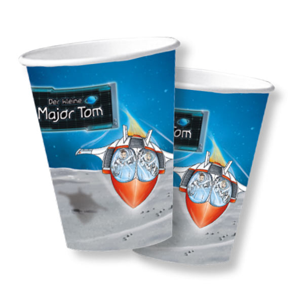 Major Tom, Pappbecher, Einwegbecher 200ml, 8er Pack von dh-konzept