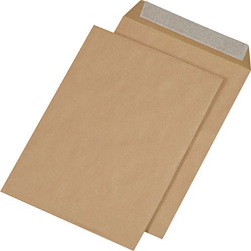 1000 Stück Versandtaschen B4 ohne Fenster braun Haftklebend 250x353 mm HK Briefumschläge Kuvert dimapax von dimapax