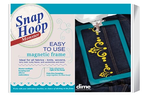 Snap Hoop Monster für Baby Lock/Brother (20,3 x 20,3 cm) magnetischer Stickrahmen für Maschinenstickerei von dime Designs in Machine Embroidery
