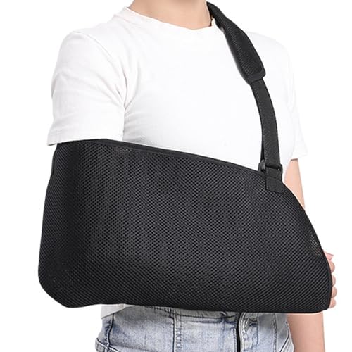 Dinghaole Armschlinge Schulter, Medizinische Schulterschlinge aus Netzstoff für Schulterverletzungen, verstellbarer Armgurt, Einstellbar Armschlaufe Mit Atmungsaktivem Mesh für Damen und Herren von dinghaole