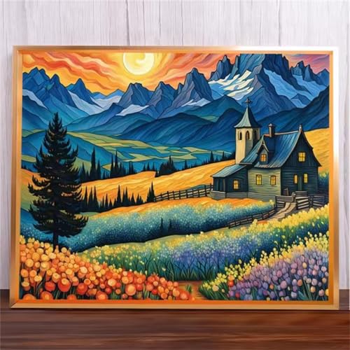 Hausfeld Malen Nach Zahlen Erwachsene,Without Framed DIY Handgemalt Ölgemälde Leinwand Kits Mit Pinsels und Acrylfarbe Als Geschenke und Heimdekoration 50x65cm von ditlvy