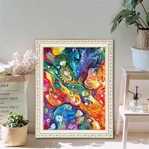 ditlvy 5D Diamond Painting Erwachsene Kits Künstlerische Farbmalerei DIY Diamond Painting Bilder Round Drill für Kinder Erwachsene Home Wand Décor 30x50cm von ditlvy