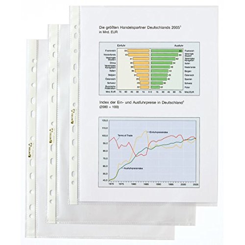 Hetzel 22495190 Prospekthüllen A4, glasklar PP 110my Inh.10 von Rexel