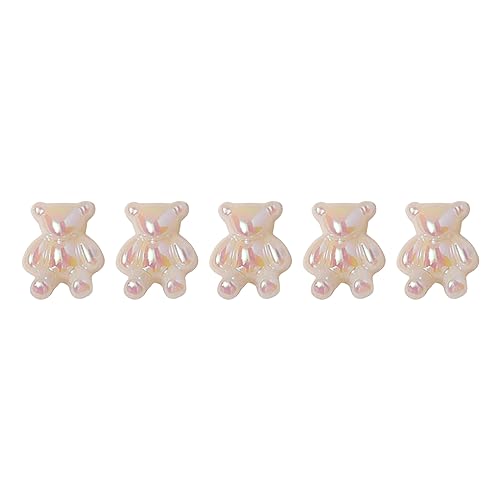 5 x Bären-Strasssteine, 3D-Bär-Dekorationen, Gummibärchen-Schmuck für Frauen und Mädchen von divuukyi