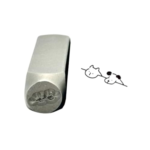 Metal Designs Stempel, Stanzwerkzeug, aufwendige Metallstempel mit Hund zum Erstellen von Schmuck und Basteldesigns von divuukyi