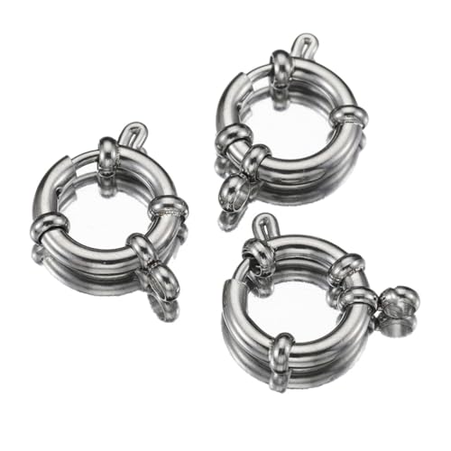 Set mit 10 Federverschlüssen für Schmuck, Bastelkomponenten, multifunktional, Halskettenverschluss, flexibler Verbinder von divuukyi