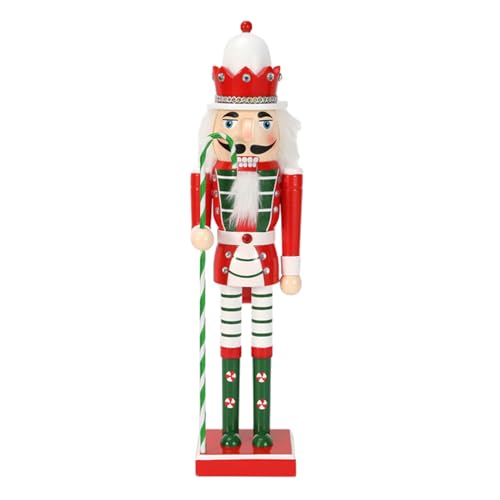 divuukyi Nussknacker Figur aus Holz Weihnachtsdeko stehender Soldat Tischdeko Tischdeko Partydeko von divuukyi