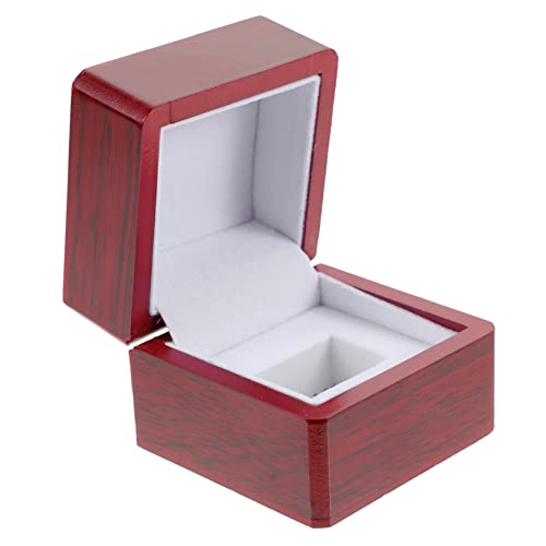 djgkENVQ Schmuckkoffer, Schmuck for Männer Ringe 5 Stück Ringbox Ring Schmuckschatulle Einzelloch Holz Herrenschmuck Ringe von djgkENVQ