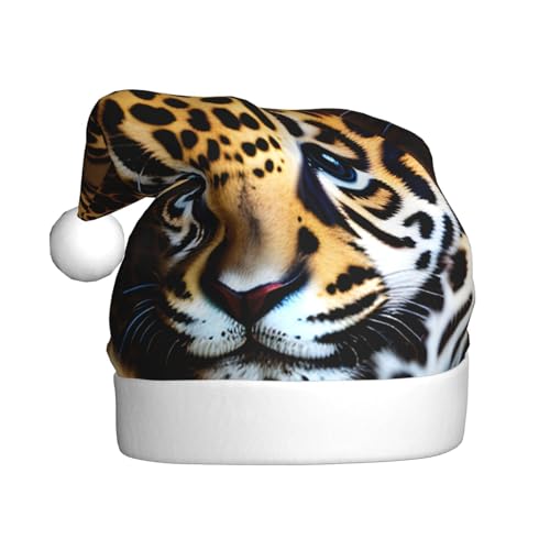 dkkuvt Niedliche Weihnachtsmütze mit Jaguar-Aufdruck für Babys, 53–60 cm, Weihnachtszubehör, Partyzubehör, Urlaub, Nikolausmütze von dkkuvt