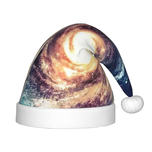 dkkuvt Universe Milchstraße Galaxie-Druck, festlicher Spaß, Unisex, Weihnachtsmütze, die meisten Weihnachtsfeiern, Urlaubsbedarf, Weihnachtsmützen von dkkuvt