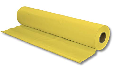 Tischdecke, Biertischdecke, Tischtuch, Tischläufer, Jumborolle 0,7 x 2,4 m (100 Stück), gelb, abwaschbar von dm-folien gmbh