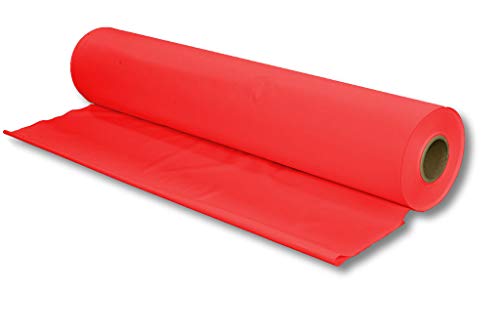 Tischdecke, Biertischdecke, Tischtuch, Tischläufer, Jumborolle 0,7 x 2,4 m (100 Stück), rot, abwaschbar von dm-folien gmbh