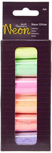 Docrafts Neon-Glitzer, 6 Stück, Synthetisches Material, 0.02x2x5.5 cm von Docrafts