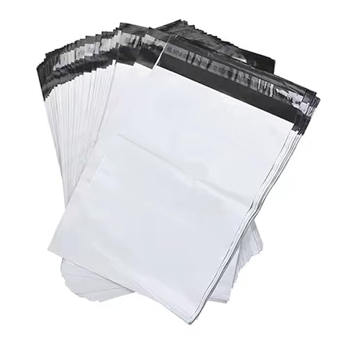 500 Versandbeutel 240 x 350mm Premium 60μm LDPE COEX Selbstklebend Versandtaschen Schwarz/Weiss Poly Mailers von docsmagic.de