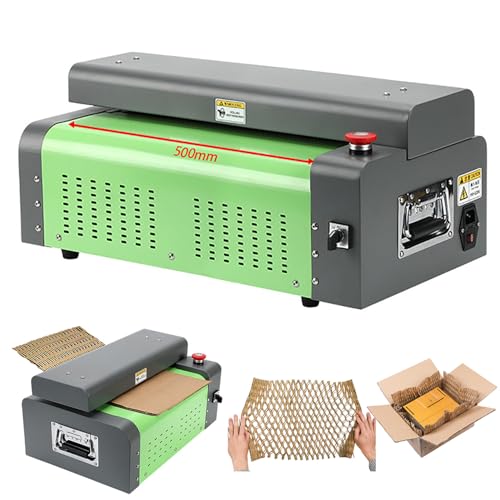 dosiwlatever 200 W Wellpappen-Expansionsschneidemaschine, Schnittstärke 6 mm/7mm/10mm, Schnittbreite 325 mm/425 mm/500 mm, 300 cm/Min., verwandelt Karton in Verpackungsmaterial,500MM von dosiwlatever