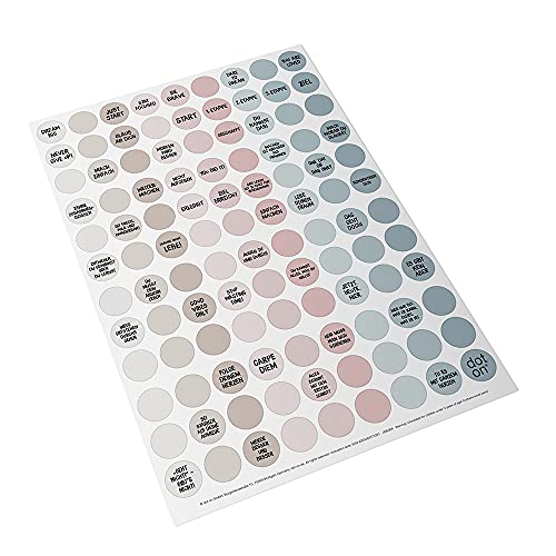 Klebepunkte Motivation | 20 mm | Sticker Aufkleber Klebepunkte dots von dot on | Sticker als Ergänzung für alle dot on Kalender Planer Organisation Aufkleber Stickerbogen Motivationssticker von dot on