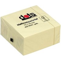 dots Haftnotizen gelb, 1 Würfel von dots