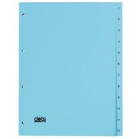 dots Ordnerregister Vollformat 1-12 blau 12-teilig, 5 Satz von dots