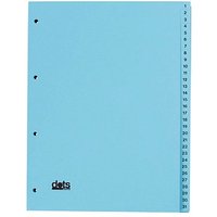 dots Ordnerregister Vollformat 1-31 blau 31-teilig, 5 Satz von dots