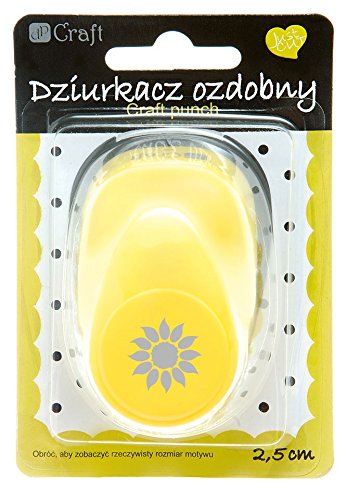 dpCraft Motivstanzer Motivlocher Papierstanzer Stanzer Locher 2,5 CM SONNENBLUME von dp Craft