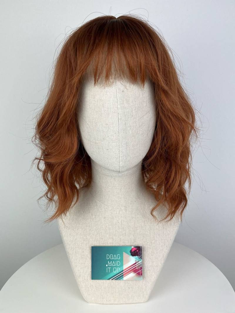 Easy Wear Wig/ Glueless/Natürliche Perücke The Ginger Maid Pony-styling Natural Orange #beachwaves #bob von dragmaiditup