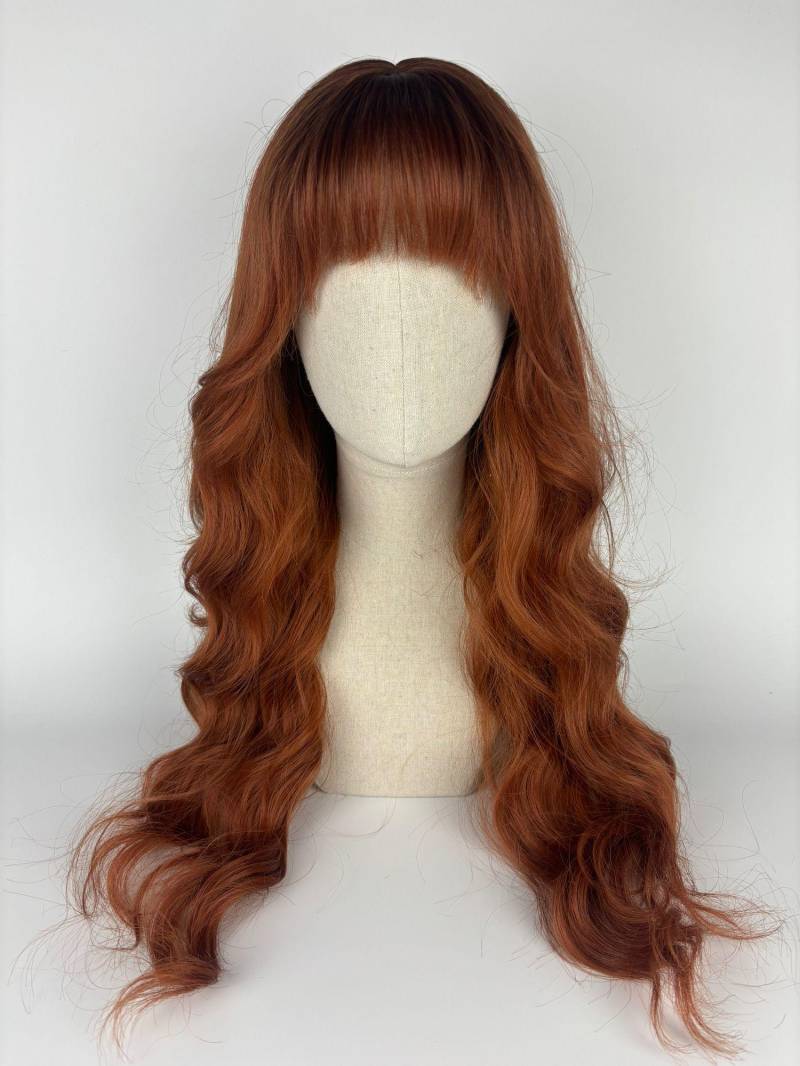 Easy Wear Wig/ Velvet Front/ Glueless/Natürliche Perücke The Apricot Maid 2024 Pony-styling Dark Ginger & Roots #naturalcurls von dragmaiditup