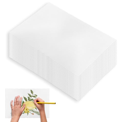 duisoad 20 Blatt Büttenpapier A4 28 x 19 cm Handgeschöpftes Papier Büttenpapier Blanko für Malen, Skizzieren, Schreiben, Briefe, Einladungen Dickes 300 GSM von duisoad