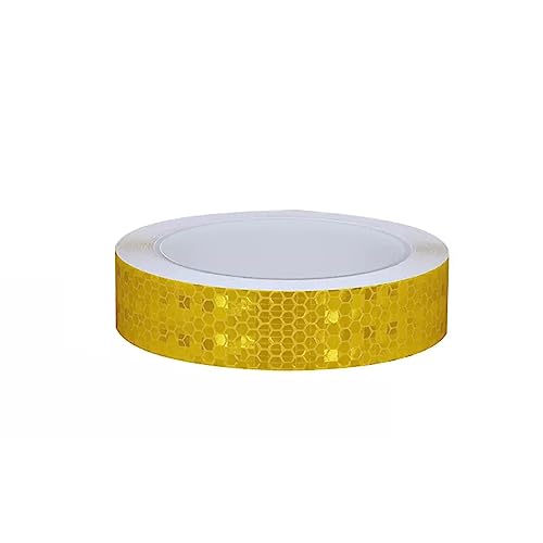 Reflektierendes Klebeband, reflektierendes Warnband, wasserdichtes selbstklebendes Sicherheitsband, 2,5 cm x 10 Meter, reflektierende Aufkleber for die Dekoration von Fahrrädern, Motorrädern und Autos von dvegGEE