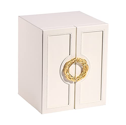 Schmuck-Organizer, Schmuckschatulle, Schmuck-Organizer-Etui mit 5 Schubladen, PU-Schmuckschatullen for Frauen, Reise-Schmuck-Organizer-Etuis zur Aufbewahrung von Ringen, Halsketten und Armbändern, Sch von dvegGEE