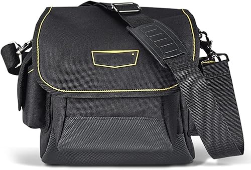 Werkzeugtaschen, kleiner Werkzeugkasten, Werkzeugtasche aus 600D-Oxford-Stoff, tragbare Werkzeugtasche mit verstellbarem Gürtel, Werkzeugset for Elektriker, Bauarbeiter, Tischler, Gartenarbeiter und B von dvegGEE