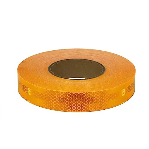 dvegGEE Reflektierendes Klebeband, Diamant-Reflexionsband, 45 m x 3 cm, Warnband, Sicherheitsband, reflektierende Aufkleber for Fahrrad, Motorrad, Auto, Dekoration(Yellow) von dvegGEE