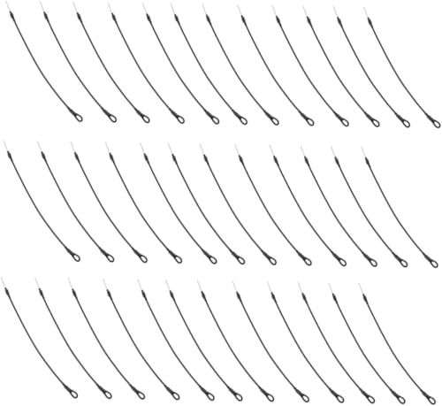 Kabelbinder, Kabelbinder, 50 Stück, Magnetschnalle, Drahtseil-Lanyard-Befestigungshaken, Sicherheitsdraht zur Verlustverhütung, Kleidungsverschluss, Kabelbinder, Schwarz von dvkGKLVq