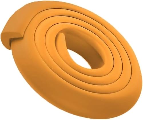 Schaumstoff-Eckenschutz, Baby-Sicherheits-Eckenschutz, 2 m × 5 + 10 Ecken, Kantenschutz for Tische und Möbel mit doppelseitigem Klebeband(Dark Yellow) von dvkGKLVq