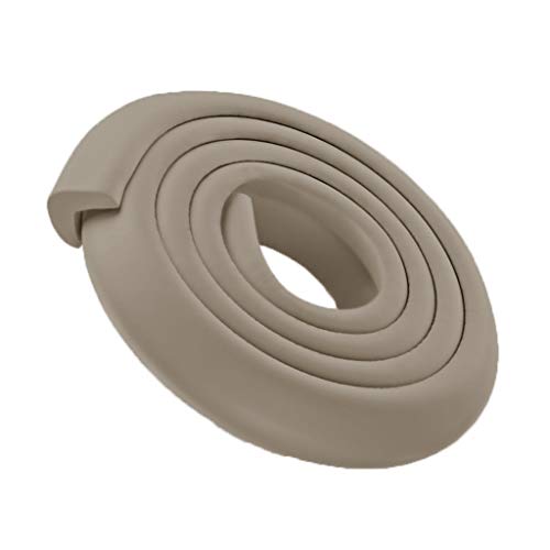 Schaumstoff-Eckenschutz, Baby-Sicherheits-Eckenschutz, 2 m × 5 + 10 Ecken, Kantenschutz for Tische und Möbel mit doppelseitigem Klebeband(Gray) von dvkGKLVq