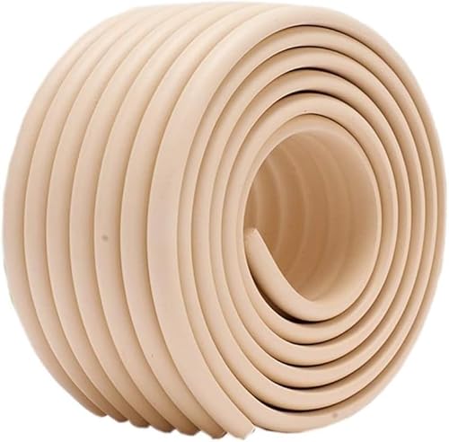 Schaumstoff-Eckenschutz, Kantenschutz, Baby-Sicherheitsschutzstreifen for Möbelkanten, W-Typ, 2 m(Beige) von dvkGKLVq