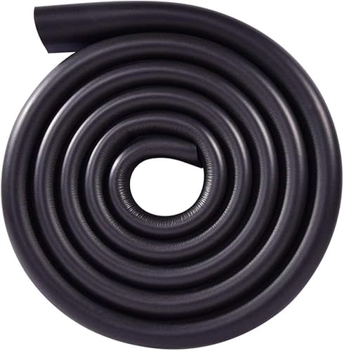 Schaumstoff-Eckenschutz, Kantenschutz, U-Typ, 2 m × 2 + 4 Eckenschutz, Glastischschutz, 10 Farben optional (mit Spurengummi)(Black) von dvkGKLVq