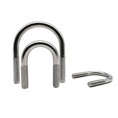 U-Bolzen, U-Klemme, 1 Stück M6 M8 M10 304 A2-70 Edelstahl metrisches Gewinde U-förmiger Bolzen Reifenrohrclip Riemenverschlussklemme U-Schraubbolzen(M6x14mm) von dvkGKLVq