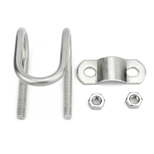 U-Bolzen, U-Klemme, Doppelte U-förmige Klemme aus Edelstahl 304/U-förmige Schraube/Kreuz-U-förmiger Bolzen/Sonderförmige Rohrklemme(1set M6x25x25) von dvkGKLVq