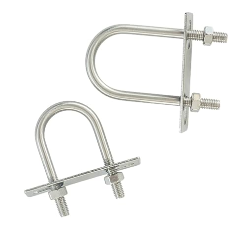 U-Bolzen, U-Klemme, verlängerter U-Bolzen aus Edelstahl 304/U-förmige feste Rohrklemme/Bügelschnalle M6M8M10M12(2set M6x30x80) von dvkGKLVq