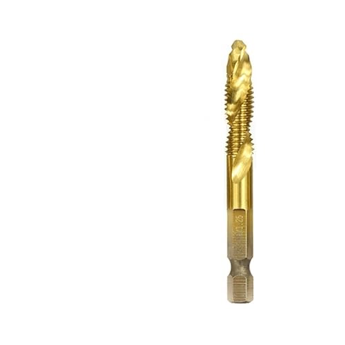 Bohrgerät-Bohrgruppe, 1PCS Überzogene Tap Bohrer Set Hex Schaft HSS Schraube Gewinde Bit Schraube Maschine Verbindung Tap M3 M4 M5 m6 M8 M10 Werkzeuge(M3X0.5 Golden) von dvnFWKc