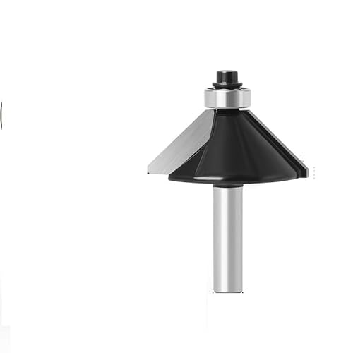 Bohrgerät-Bohrgruppe, 1pc 8mm/12mm/6,35mm Schaft Rand Anfasen Router Bit mit Lager Trimmen 45 Grad holzbearbeitung Fräser Holz Schneiden Werkzeug(8mm shank NO3) von dvnFWKc